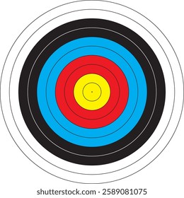 Archery Sports Target Illustration Design