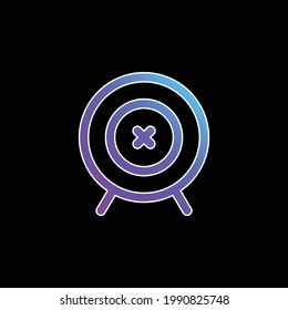 Archery Target blue gradient vector icon