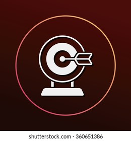 Archery target icon