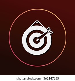 Archery target icon