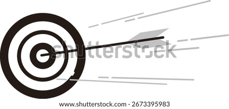 Archery target icon on white background. Flat style. Vector illustration.