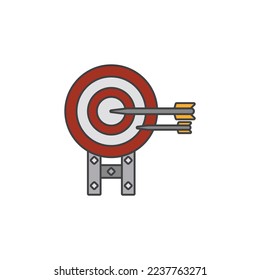 the archery target icon is suitable for your web, apk or project with a medieval theme