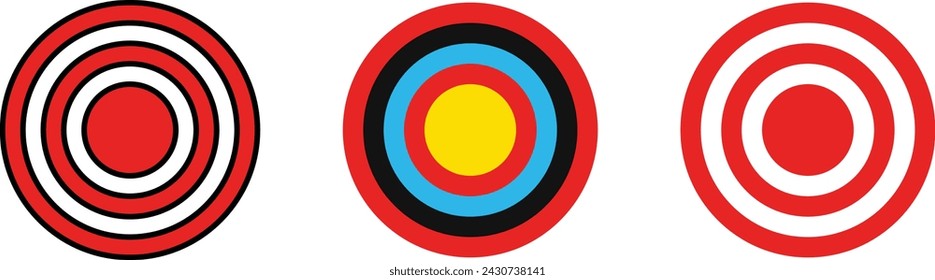 Icono de tiro con arco, colección Symbol. Ilustración vectorial