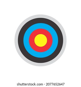 archery target icon. Vector illustration