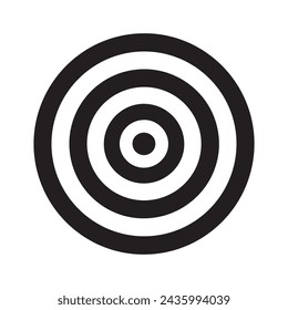 Archery Target Icon Vector. White background design.