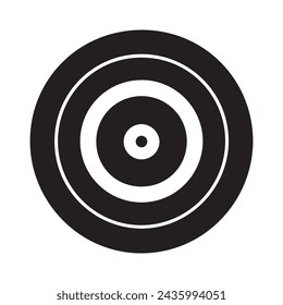 Archery Target Icon Vector. White background design.