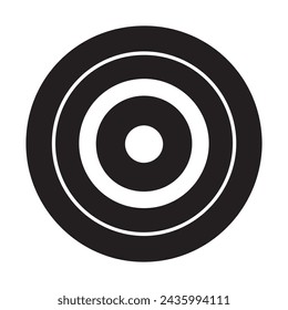 Archery Target Icon Vector. White background design.
