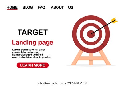 The archery target page can be used for reports, presentations, promotions, pages and covers.