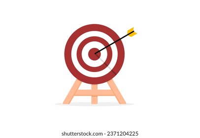 Archery target, planning icons can be used for reporting, promotion and advertising.