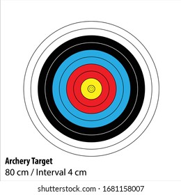 Archery Target For Print vector