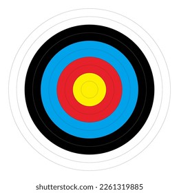 archery target ready to use for practice