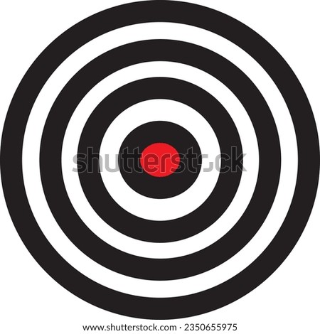 Archery target set, Ellipse simple ilustration