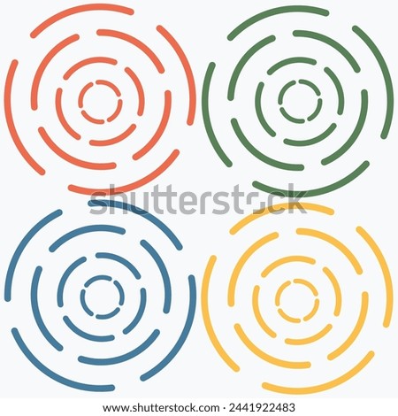 Archery target set. Shoting target set. Set of targets at white background. Concept of archery or reaching the goal in business. Vector illustration. Target icon vector. Arrow icon. Goal sign. EPS 10