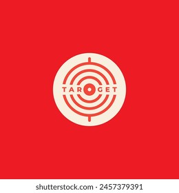Archery target. The shooting target has been set. Concept of archery or achieving goals in business
