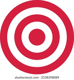 Archery target. Shoting target. Red target icon . vector red target