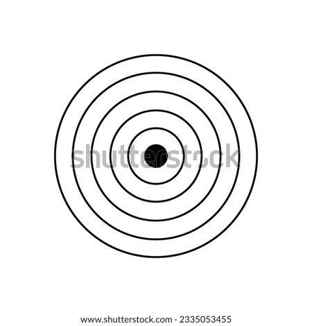Archery target. Shoting target. Vector illustration. EPS 10.