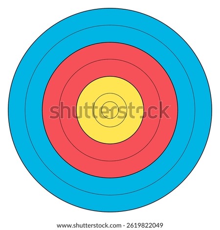 Archery target. Shoting target. Target at white background. Concept of archery or reaching the goal in business. Vector illustration. Target icon vector. Arrow icon. Goal sign. EPS 10