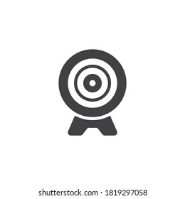 Archery target vector icon. filled flat sign for mobile concept and web design. Aim archery glyph icon. Symbol, logo illustration. Vector graphics
