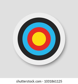 Archery Target. Vector Illustration