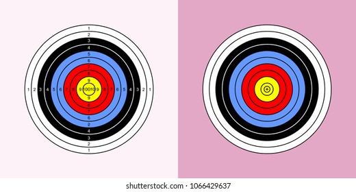 archery target vector illustration