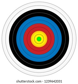 Archery target, vector illustration