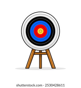 Archery Target Vector Illustration Isolated on White Background. Illustration of Archery Target Vector. Target Illustration Vector.