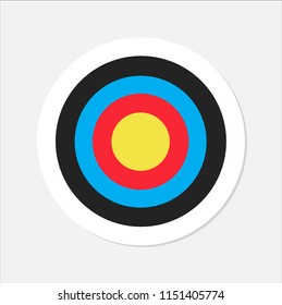 Archery target. vector illustration. on white background