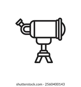 Archery Telescope Outline Icon Vetor Illustration