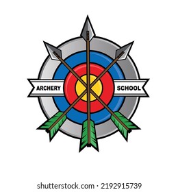 Plantilla de diseño de logotipo con tema de arcos