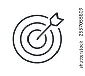 Archery thin line icons. Perfect pixel on transparent background