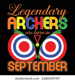 Archery T-shirt Design Vector Template