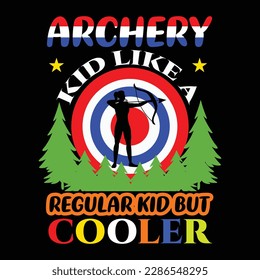 Archery T-shirt Design Vector Templete