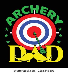 Archery T-shirt Design Vector Templete