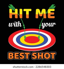 Archery T-shirt Design Vector Templete