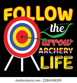 Archery T-shirt Design Vector Templete