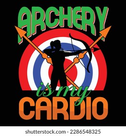 Archery T-shirt Design Vector Templete