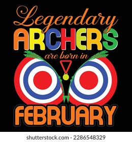 Archery T-shirt Design Vector Templete