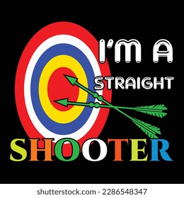 Archery T-shirt Design Vector Templete