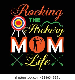 Archery T-shirt Design Vector Templete