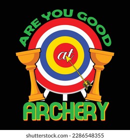 Archery T-shirt Design Vector Templete