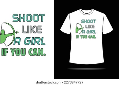 Archery Typography T-Shirt design For Archery lovers.
