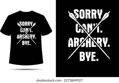 Bogenschießen-T-Shirt-Design für Bogenliebhaber.