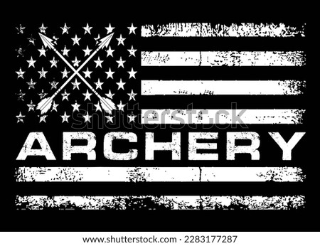 Archery With USA Flag Design
