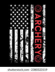 Archery USA Vintage t shirt design.