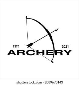 archery vector with arrow symbol is good for brand name label emblem sticker