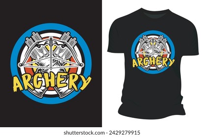 Archery - Vector Graphic T shirt Design