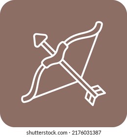 Archery vector icon. Can be used for printing, mobile and web applications.