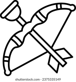 Archery vector icon. Can be used for printing, mobile and web applications.