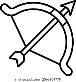 Archery vector icon. Can be used for printing, mobile and web applications.