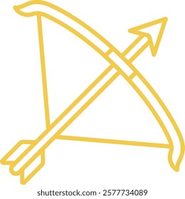 Archery vector icon. Can be used for printing, mobile and web applications.